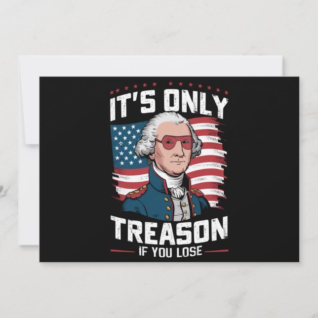 George Washington Det är bara förräderi om du förl Inbjudningar (Framsida)