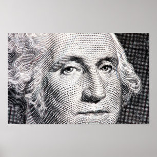 George Washington dollarräkning Poster