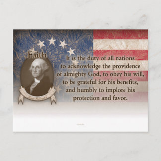 George Washington - Faith Vykort