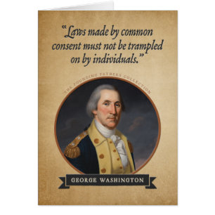 George Washington Founding fathers Birthday Card Hälsningskort
