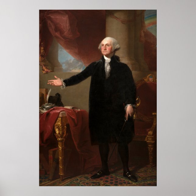 GEORGE WASHINGTON från Gilbert Stuart (Lansdowne) Poster (Framsidan)