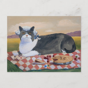 George Washington Funny Cat Vykort