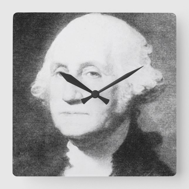 George Washington Fyrkantig Klocka (Framsida)