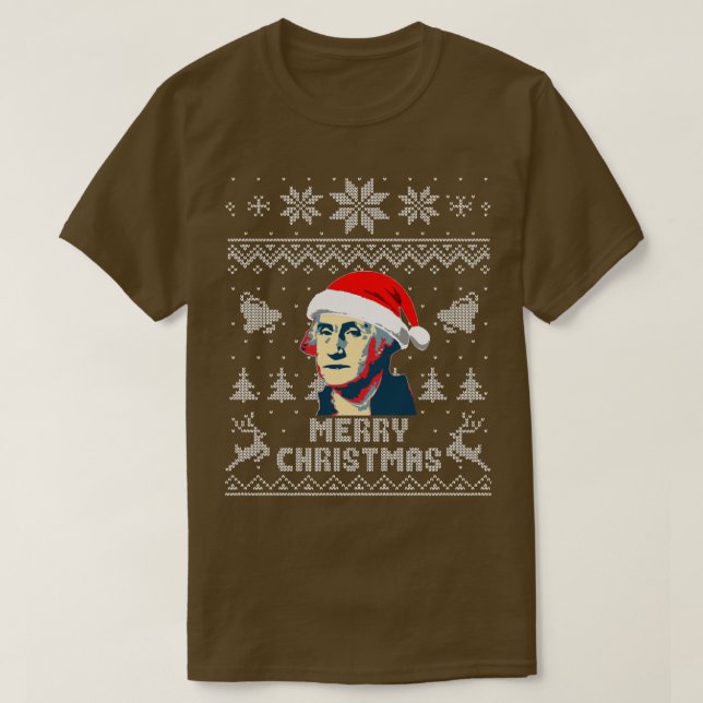 George Washington God jul T Shirt (Design framsida)