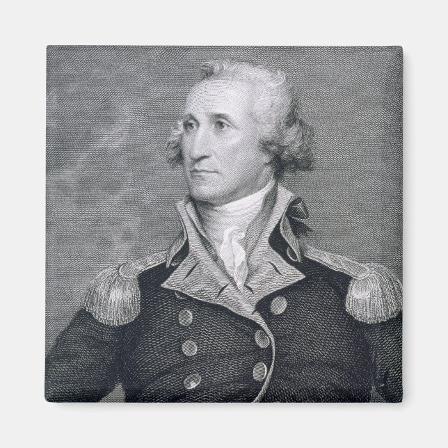 George Washington, graverad av Asher Brown Durand Magnet (Framsidan)