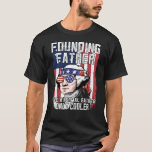 George Washington grundande Far Betsy Ross Flagga T Shirt