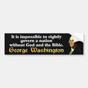 George Washington: Gud & bibeln! Bildekal