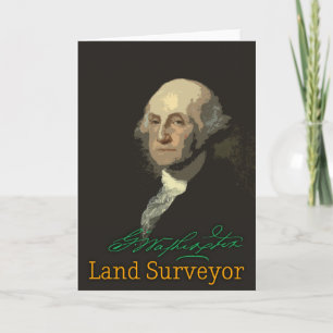 George Washington hälsningkort Kort