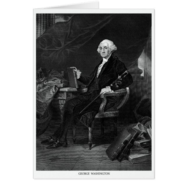 George Washington Hälsningskort (Framsidan)