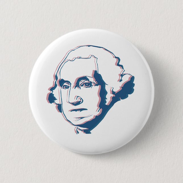 George Washington i 3d Knapp (Framsida)
