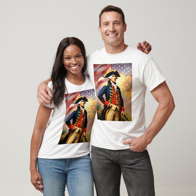 George Washington i krig attire T Shirt (Unisex)
