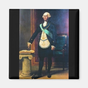 George Washington i Masonic Regelia Magnet