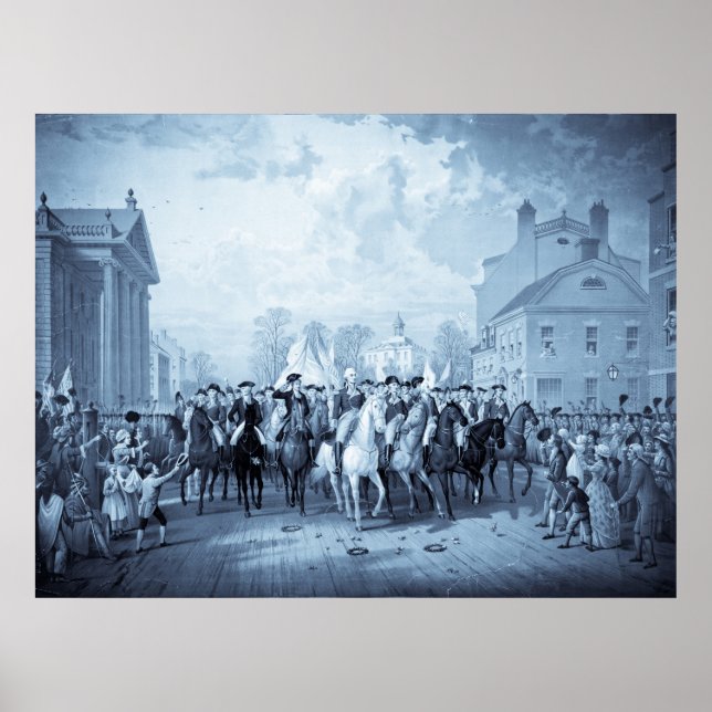 George Washington i New York poster/skriver ut Poster (Framsidan)