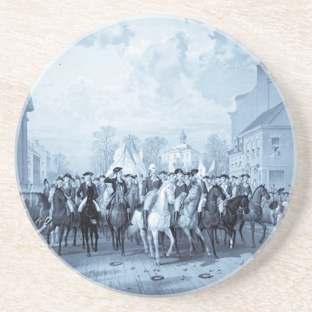 George Washington i New York underlägg Sandsten (Framsidan)