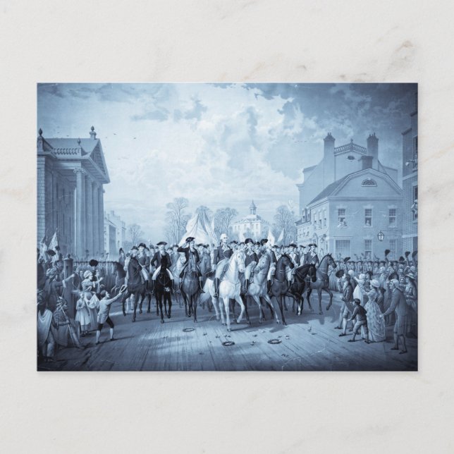 George Washington i New York-vykort Vykort (Framsida)
