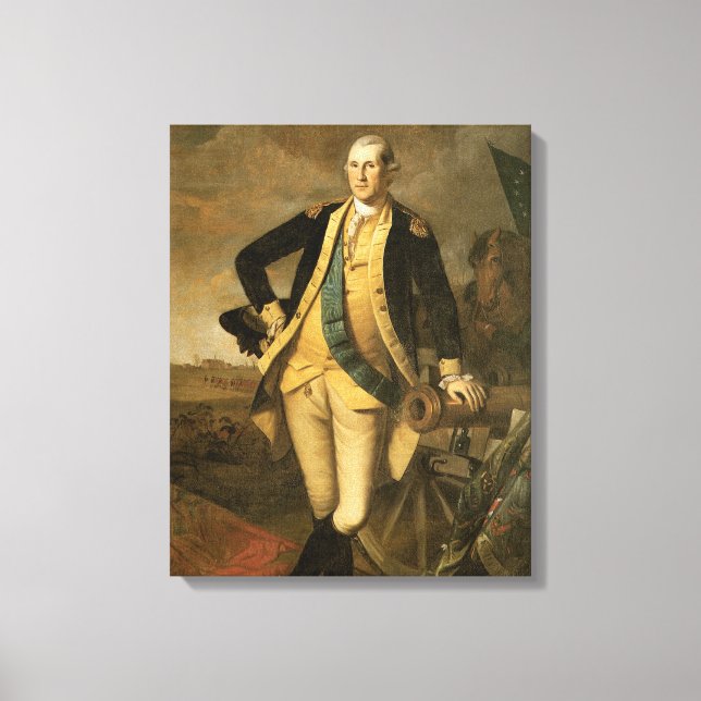 George Washington i Princeton, 1779 Canvastryck (Framsida)