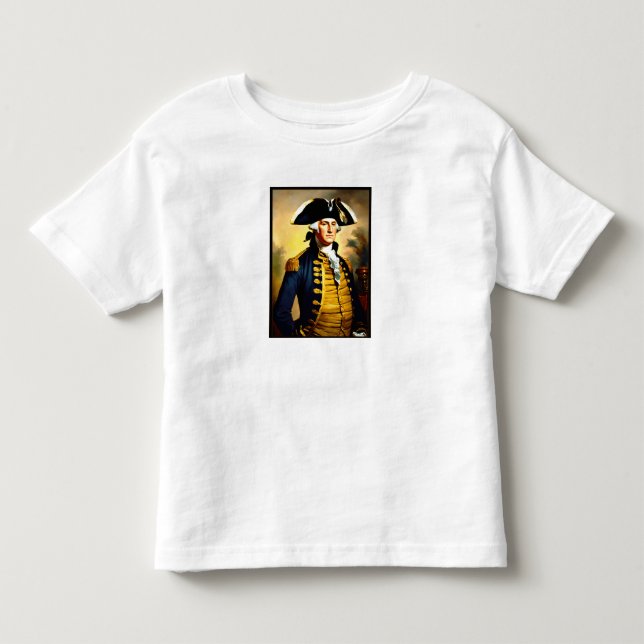 George Washington i stridsuniform T Shirt (Framsida)