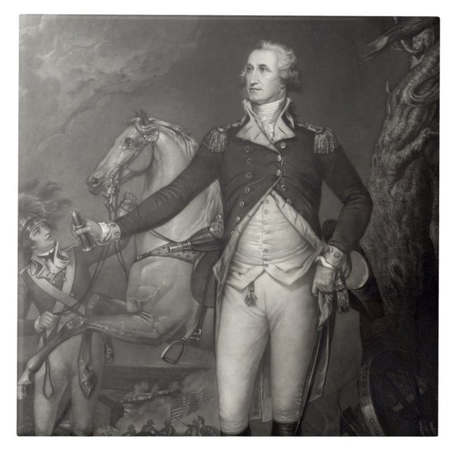 George Washington i Trenton Kakelplatta (Framsidan)