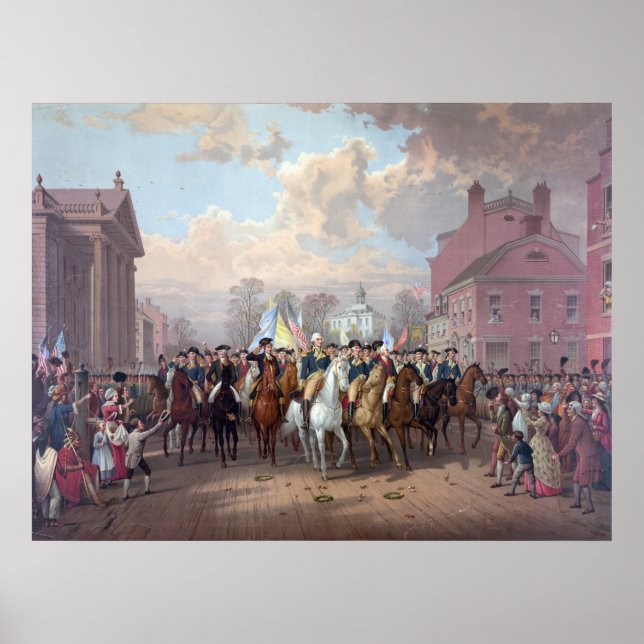 "George Washington in New York" poster/skriver ut Poster (Framsidan)