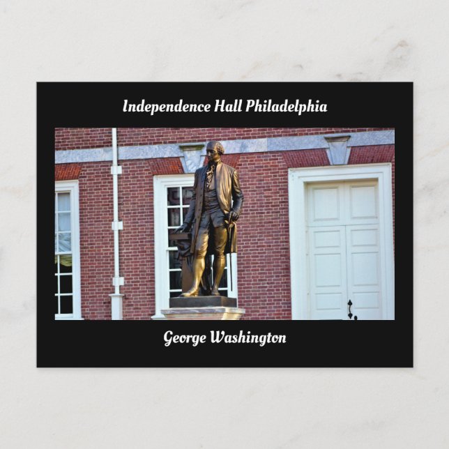 George Washington Independence Hall Philadelphia Vykort (Framsida)
