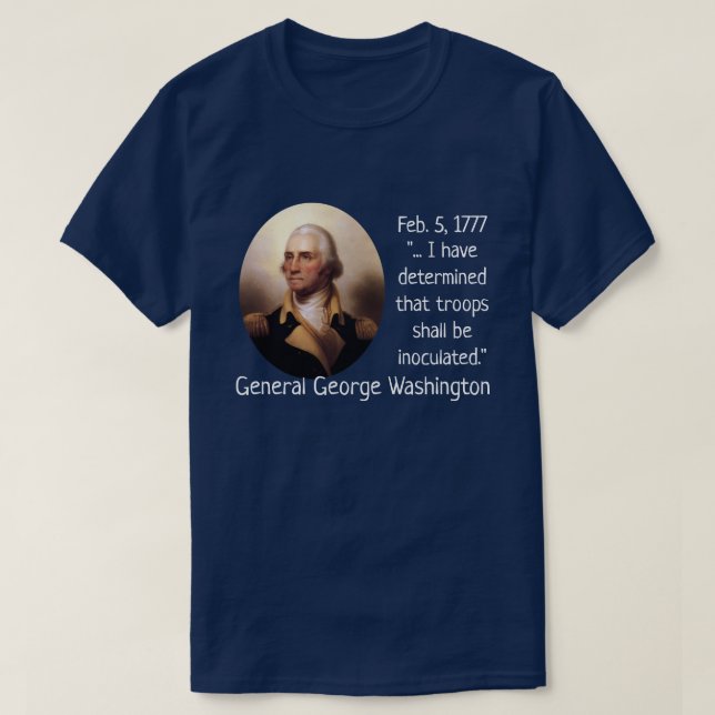 George Washington Inoculations T Shirt (Design framsida)