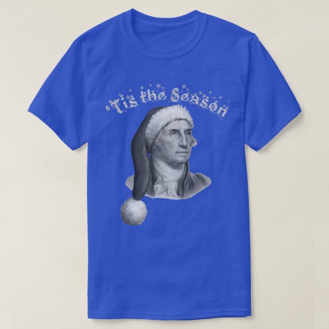 George Washington jul Hat Tis Season T Shirt (Design framsida)
