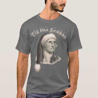 George Washington jultomten Hat Tis Seas T Shirt