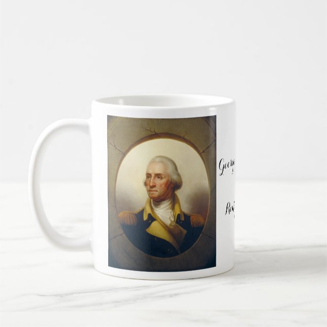 George Washington kaffekopp galleri konst (Vänster)