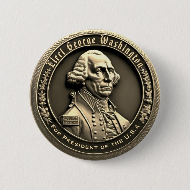 George Washington Kampanj Button Knapp (Framsida)