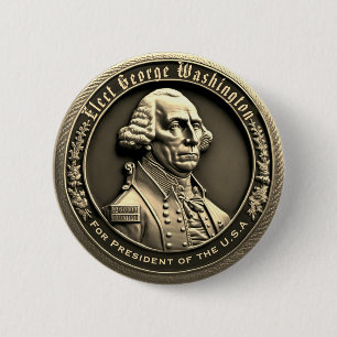 George Washington Kampanj Button Knapp