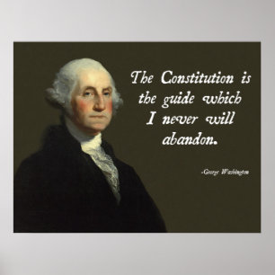 George Washington konstitution Poster