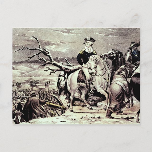 George Washington korsar Delaware Vykort (Framsida)