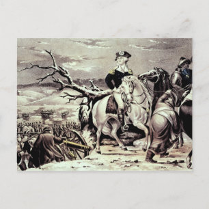George Washington korsar Delaware Vykort