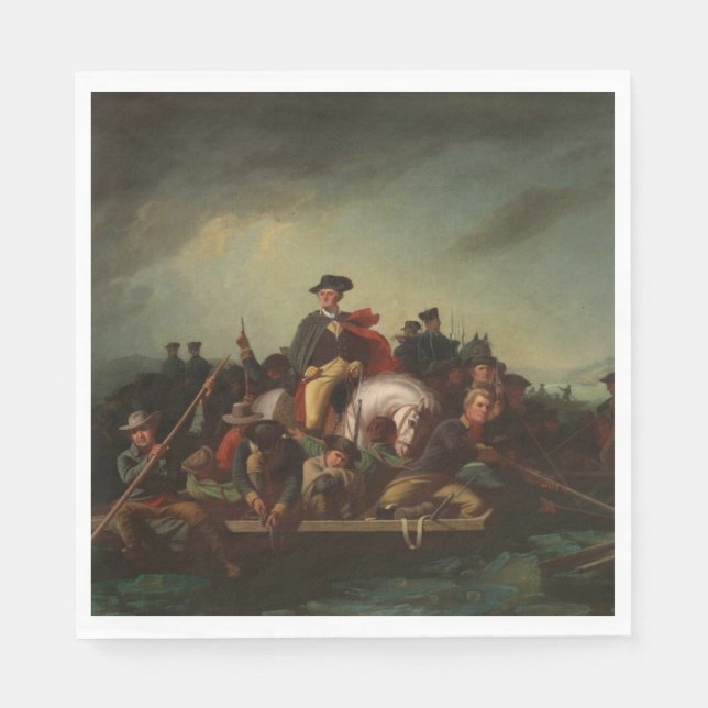 George Washington korsar Delawarefloden Pappersservett (Framsidan)