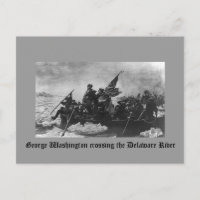 George Washington korsar floden Delaware