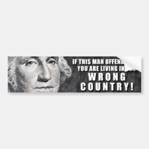 George Washington kränker dig? Bildekal