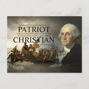 George Washington Kristall Vykort