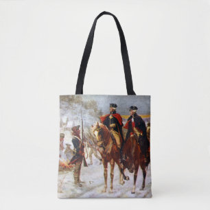 George Washington Lafayette Valley Forge Armé Tygkasse