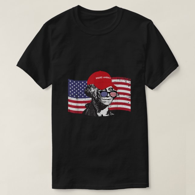 George Washington Make America T Shirt Independenc (Design framsida)
