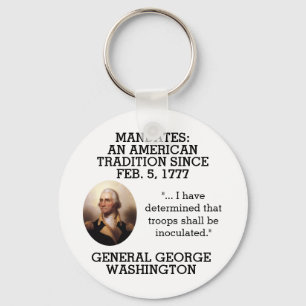 George Washington Mandates sedan 1777 Nyckelring