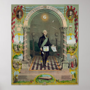 George Washington masonen Poster