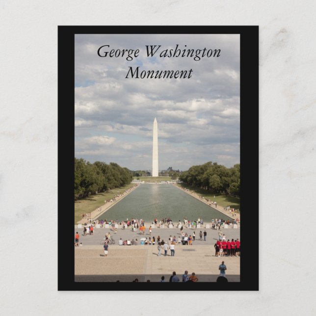 George Washington Monument Vykort (Framsida)