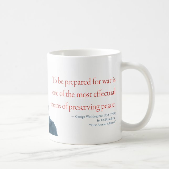 George Washington Mugg #1 "Krig och fred" (Höger)