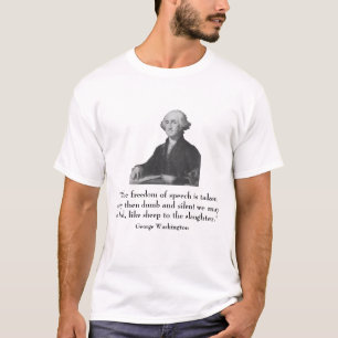 George Washington och citationstecken T-shirt