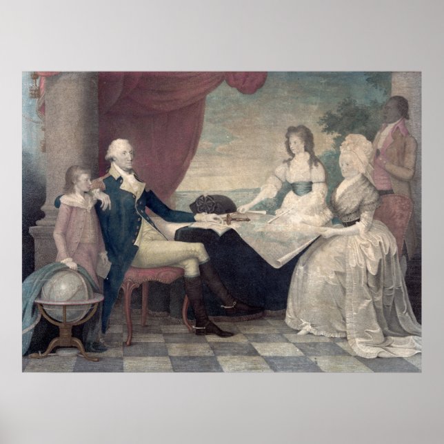 George Washington och hans familj poster/skriver u Poster (Framsidan)