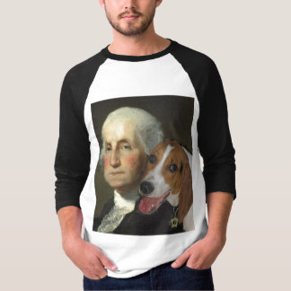 George Washington och hans hund Tee Shirt