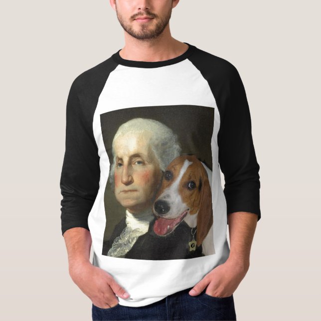 George Washington och hans hund Tee Shirt (Framsida)