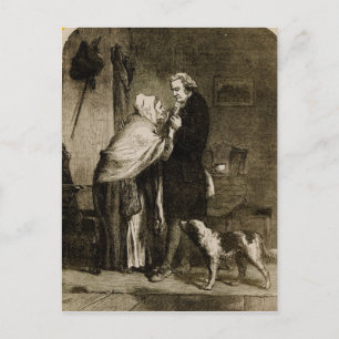 George Washington och hans Mor Vykort