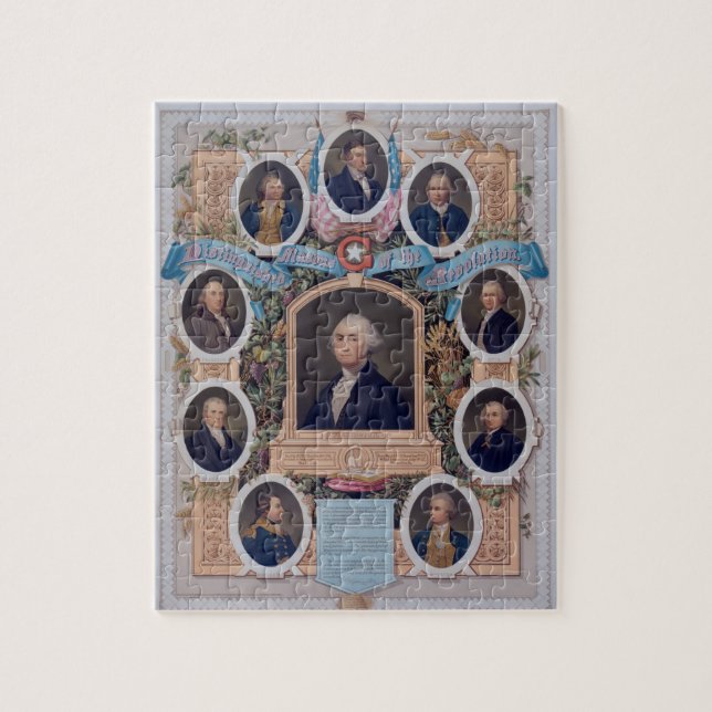 George Washington och masonsna av revolutionen Pussel (Vertikal)
