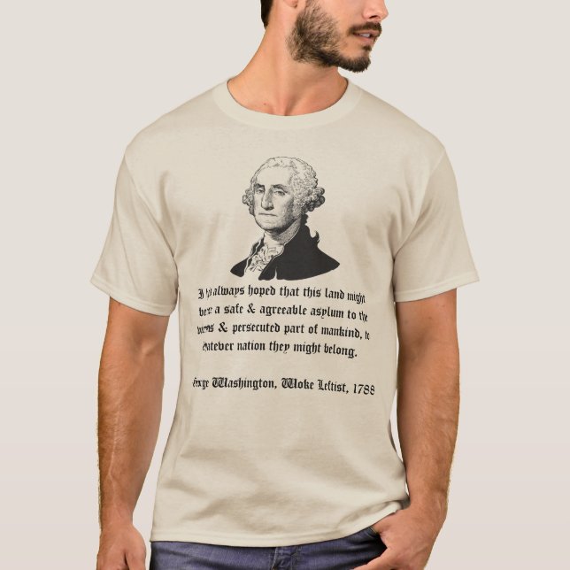 George Washington om invandring T Shirt (Framsida)